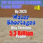 Reason 8: By 2025 5.3 Billion May Face Threat of Water Shortages